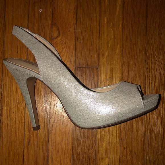 Lulu Townsend Silver Heels Formal Sandals Nicola - Picture 2 of 4